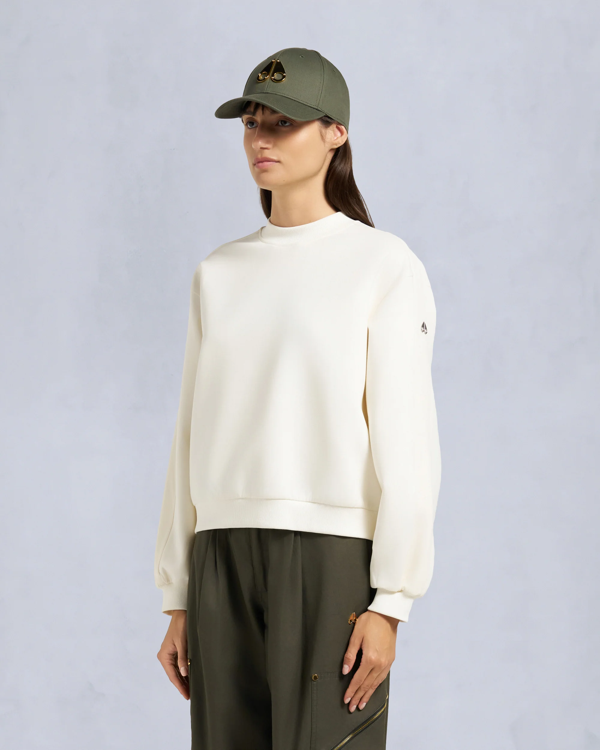 MIX MEDIA CREWNECK SWEATSHIRT-PLASTER - Image 2