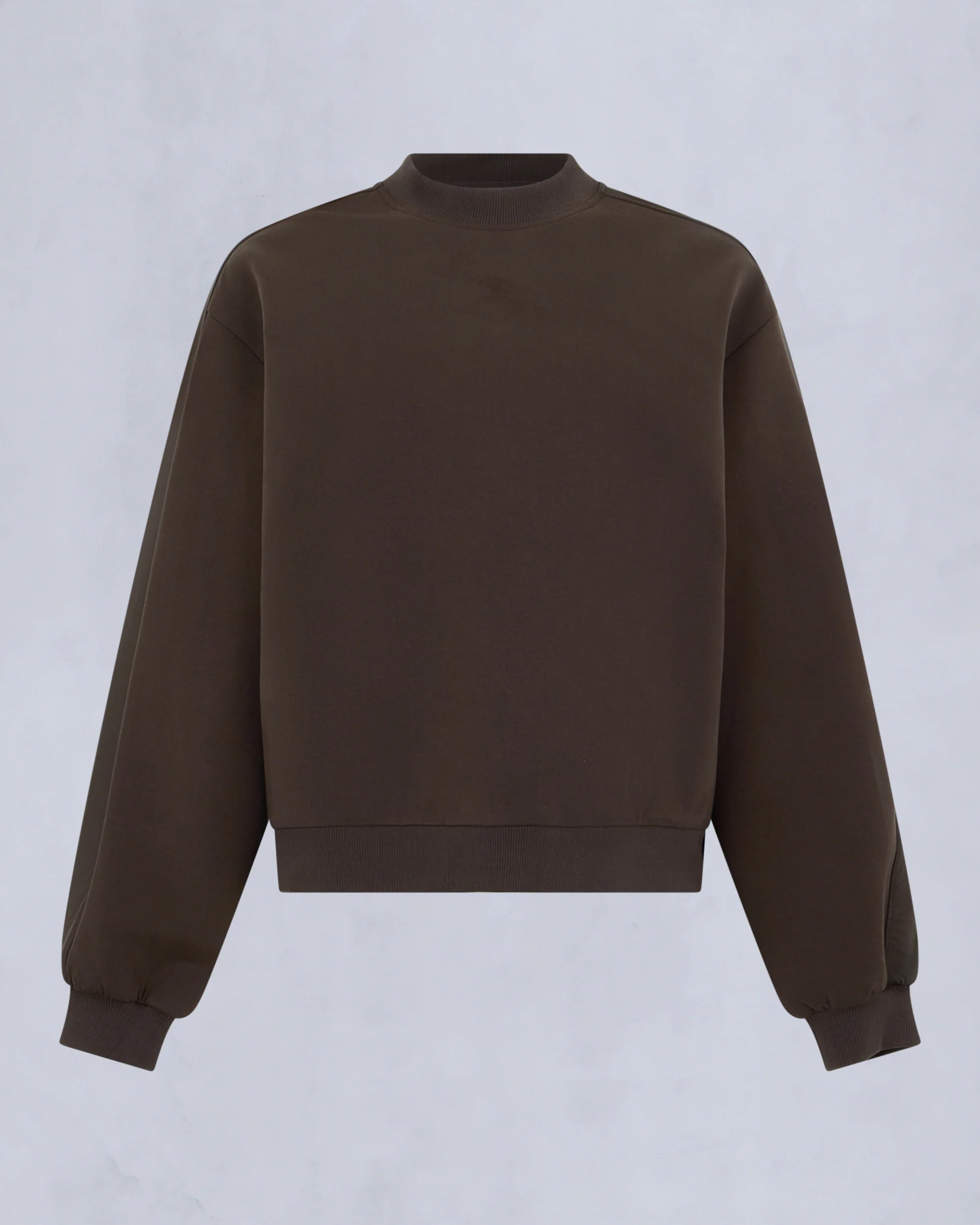 MIX MEDIA CREWNECK SWEATSHIRT-ESPRESSO - Image 7