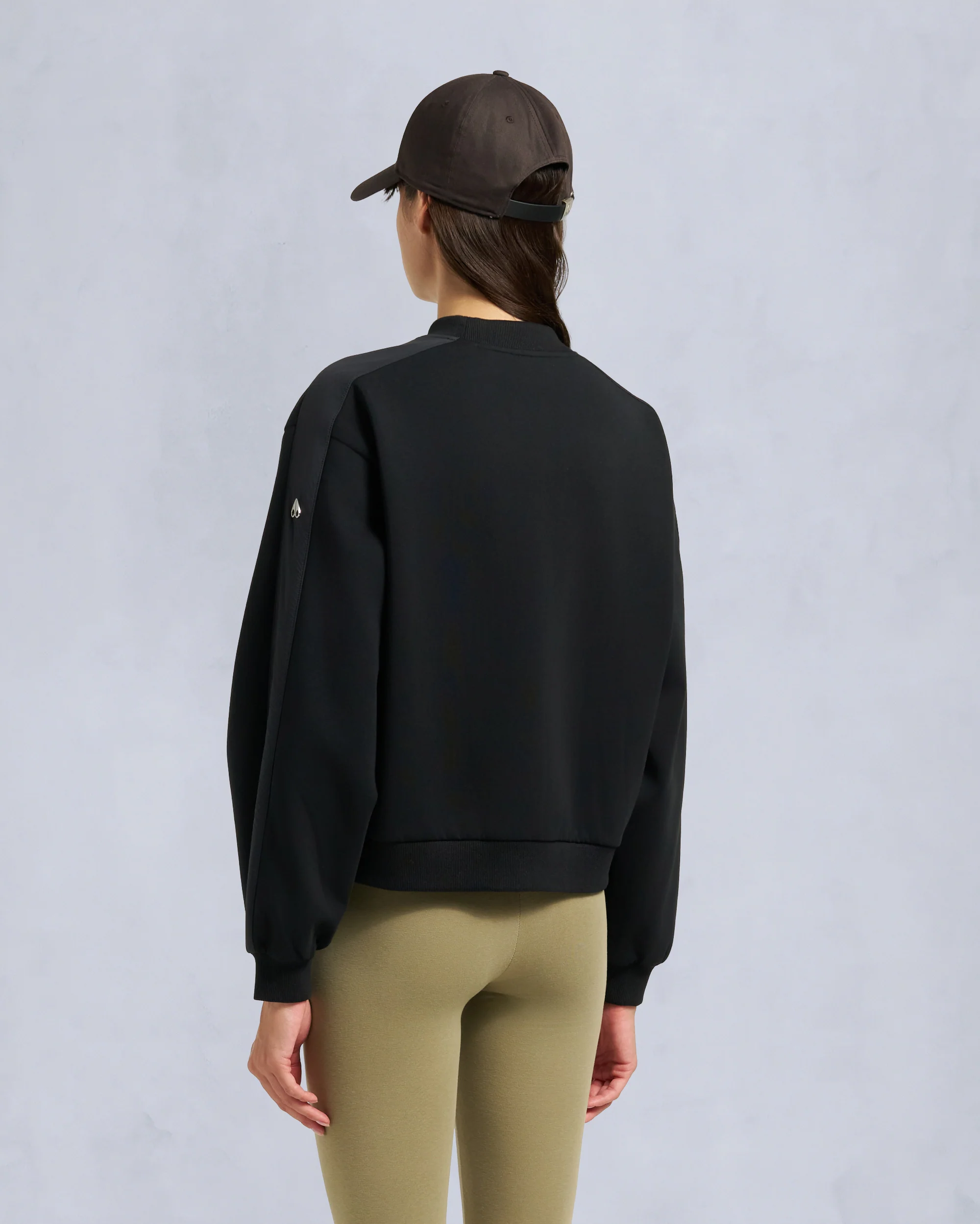 MIX MEDIA CREWNECK SWEATSHIRT-BLACK - Image 3