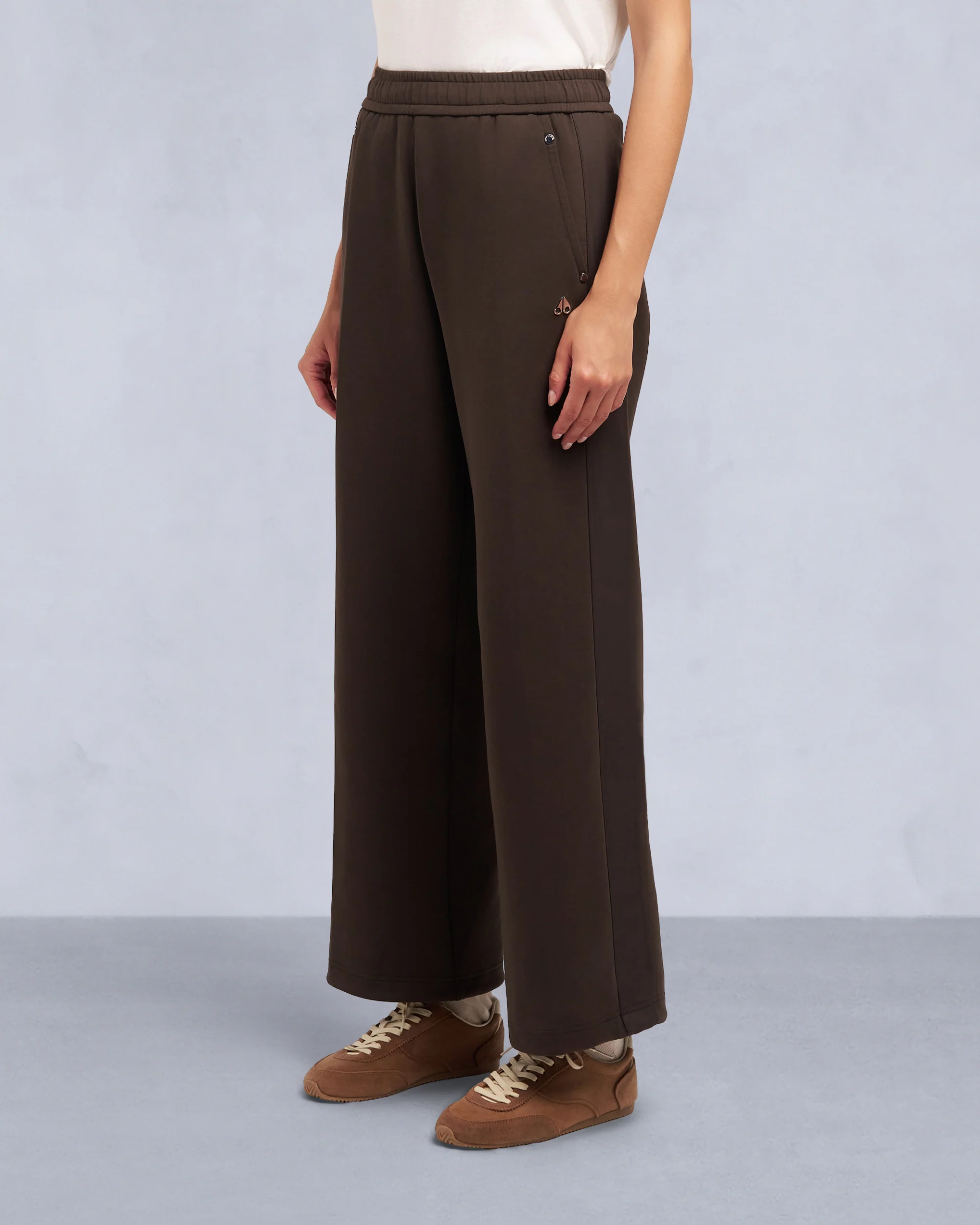 MIX MEDIA WIDE LEG PANT-ESPRESSO - Image 2