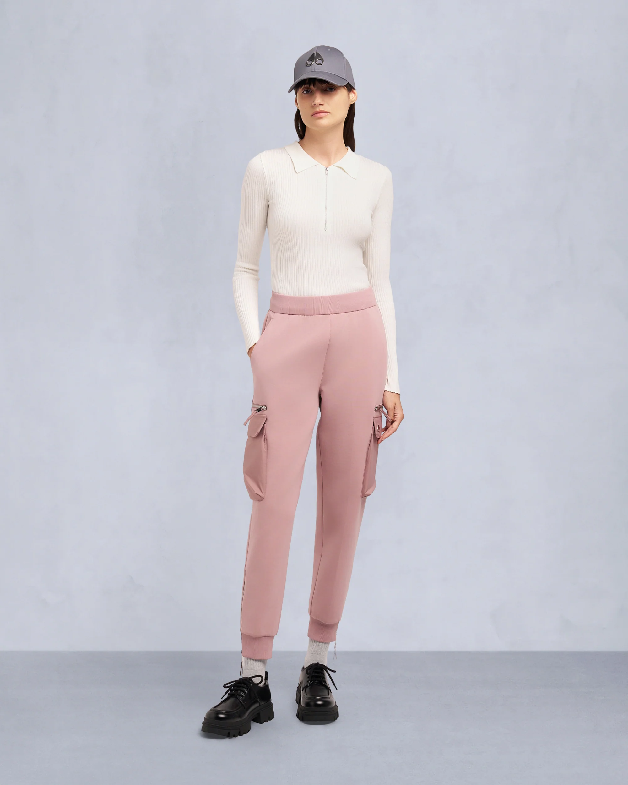 MIXED MEDIA NEOPRENE JOGGERS - Image 3