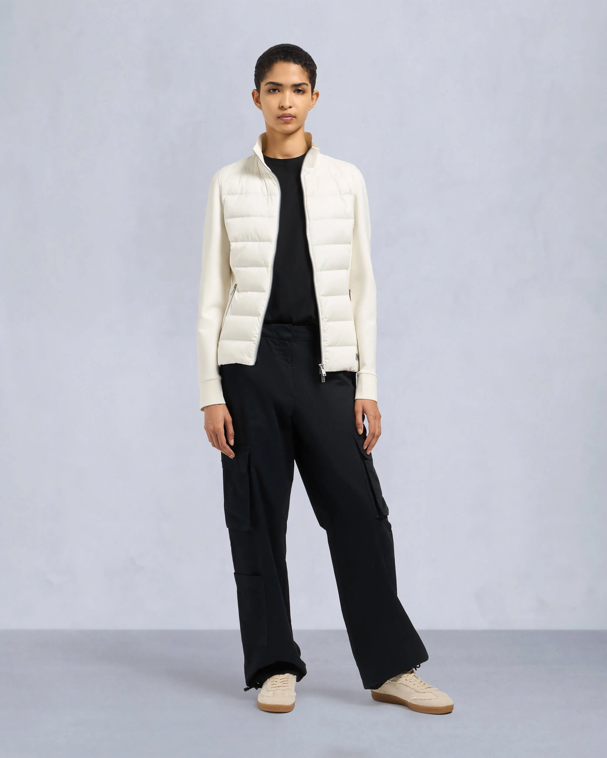 NAOMI HYBRID JACKET-PLASTER