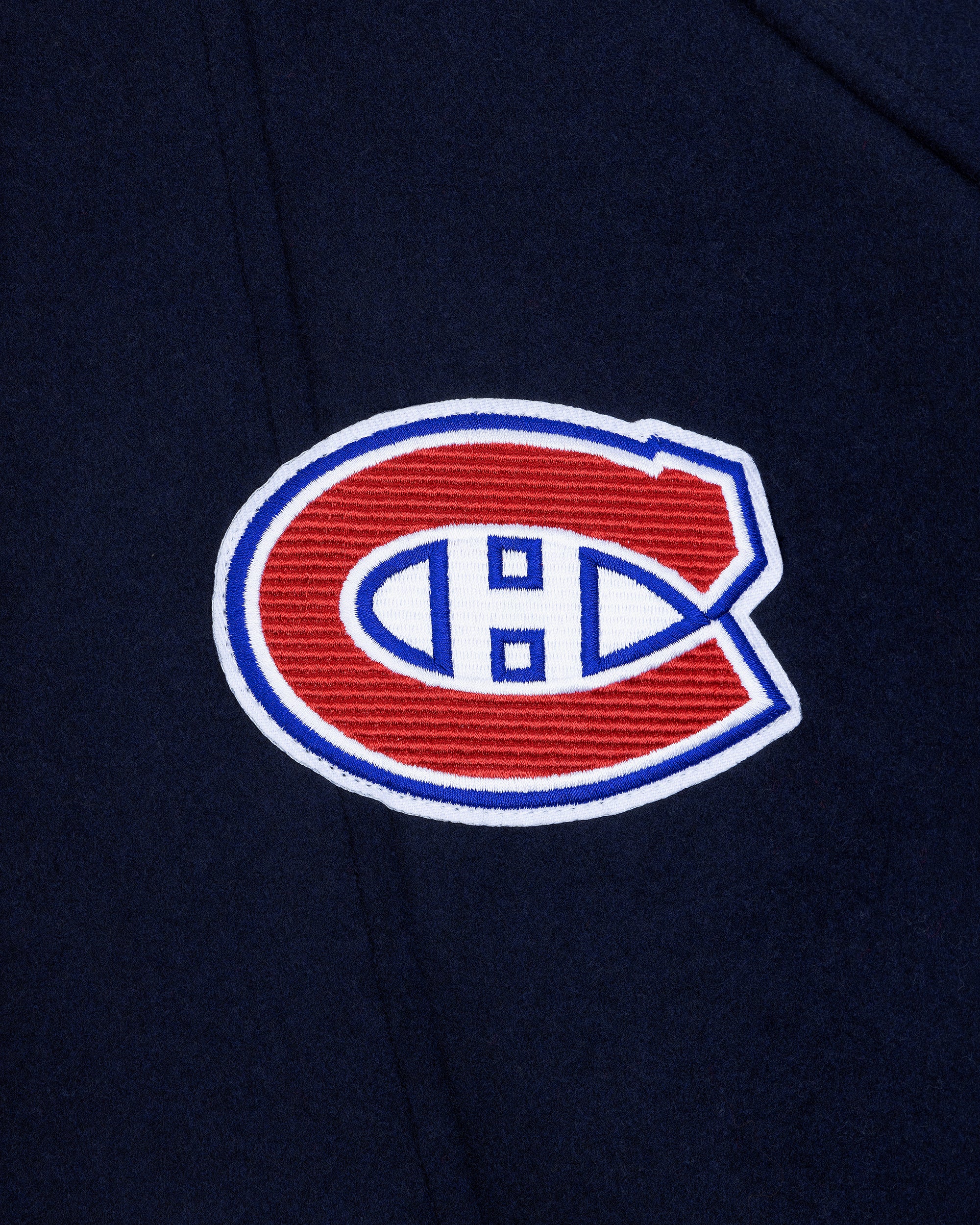 NHL X MOOSE KNUCKLES CANADIENS BOMBER JACKET-NAVY/RED/BONE/BLACK - Image 4