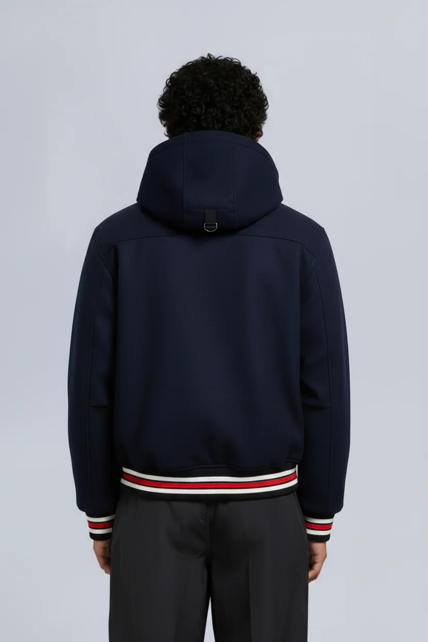 NHL X MOOSE KNUCKLES CANADIENS BOMBER JACKET-NAVY/RED/BONE/BLACK - Image 3