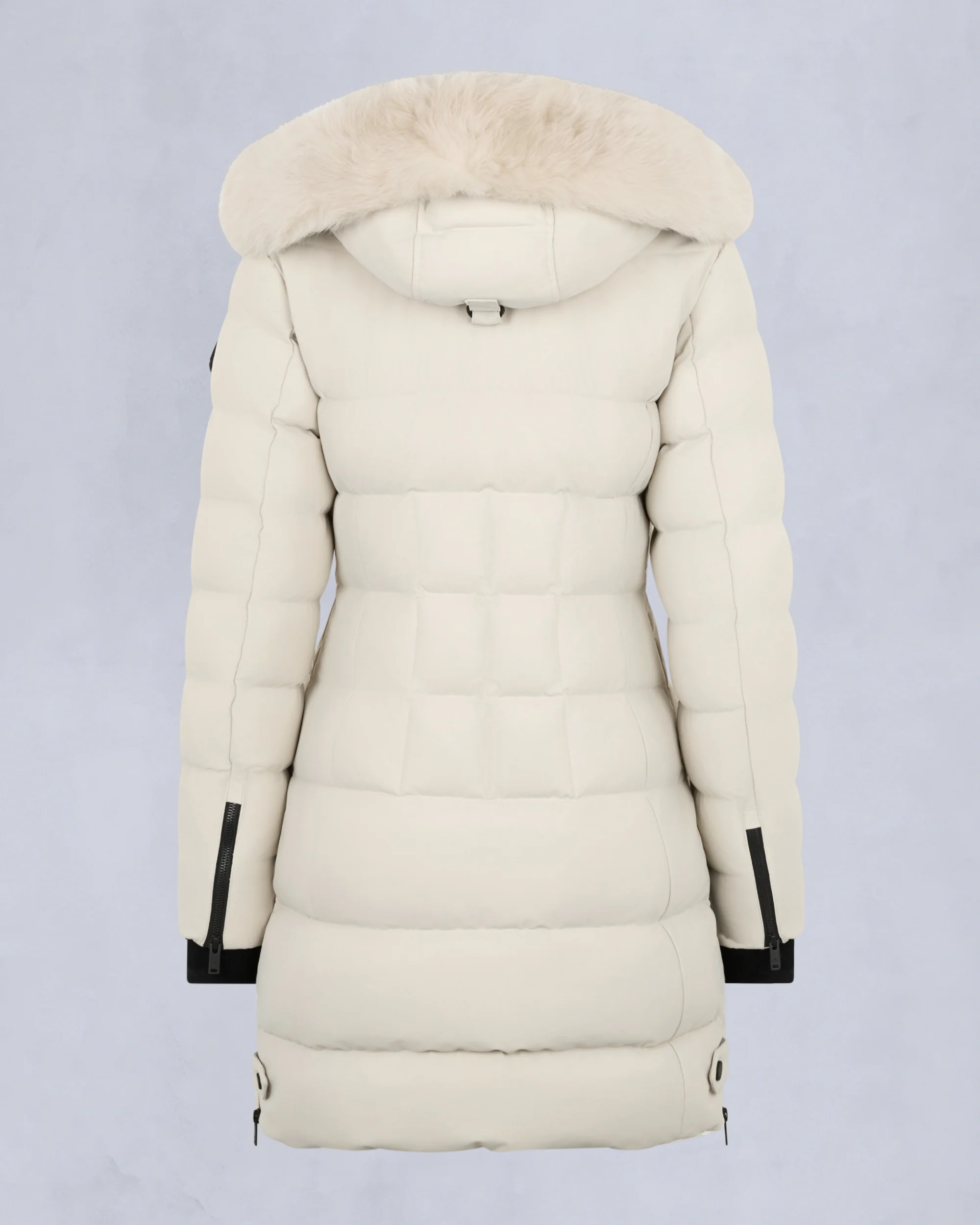 NYLUXE WATERSHED SHEARLING TRIM PARKA-ALABASTER - Image 5