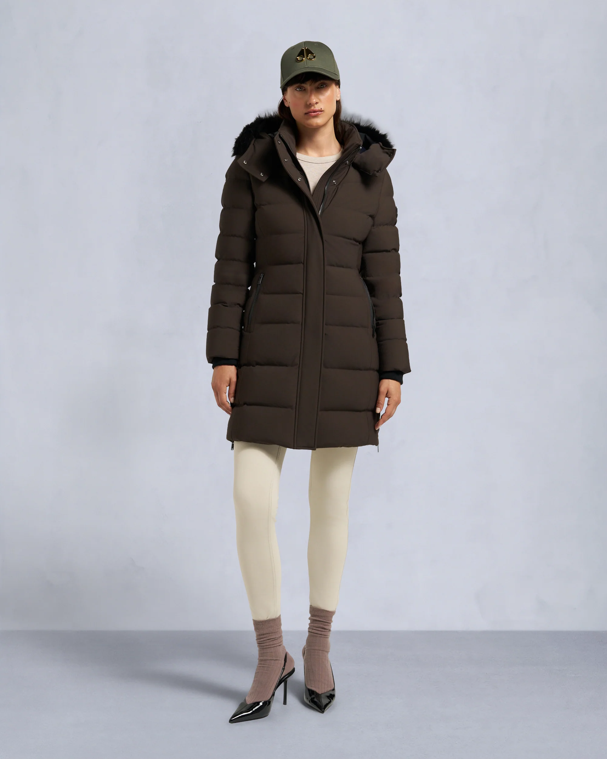 NYLUXE WATERSHED SHEARLING TRIM PARKA - Image 3