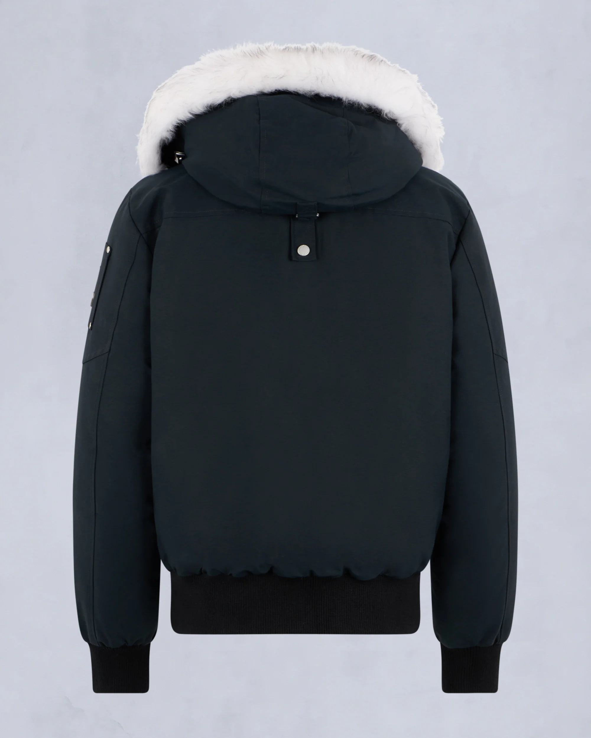 ORIGINAL BALLISTIC SHEARLING TRIM BOMBER JACKET-NAVY/NATURAL - Image 5