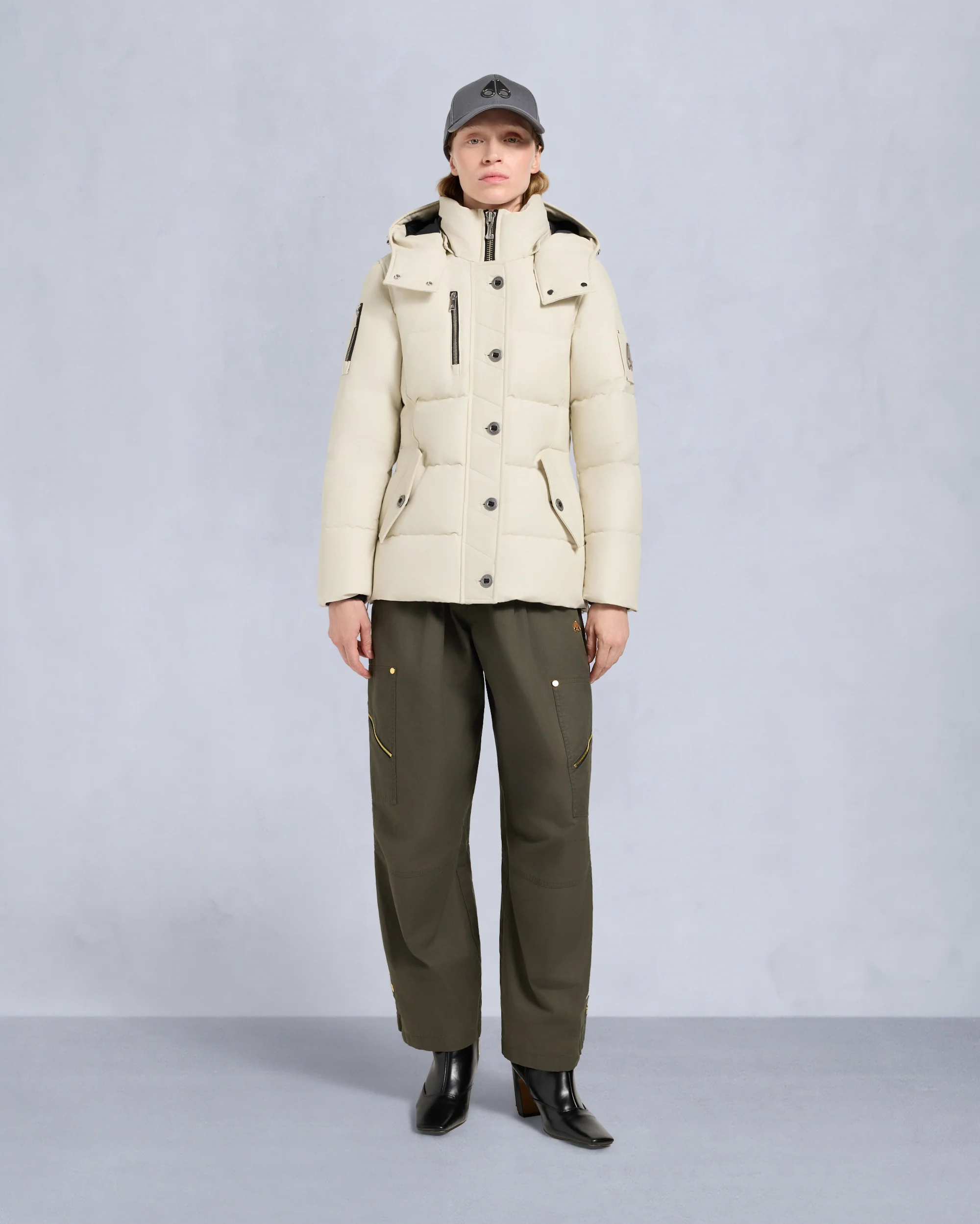 ORIGINAL SHEARLING TRIM 3Q JACKET-ALABASTER - Image 6