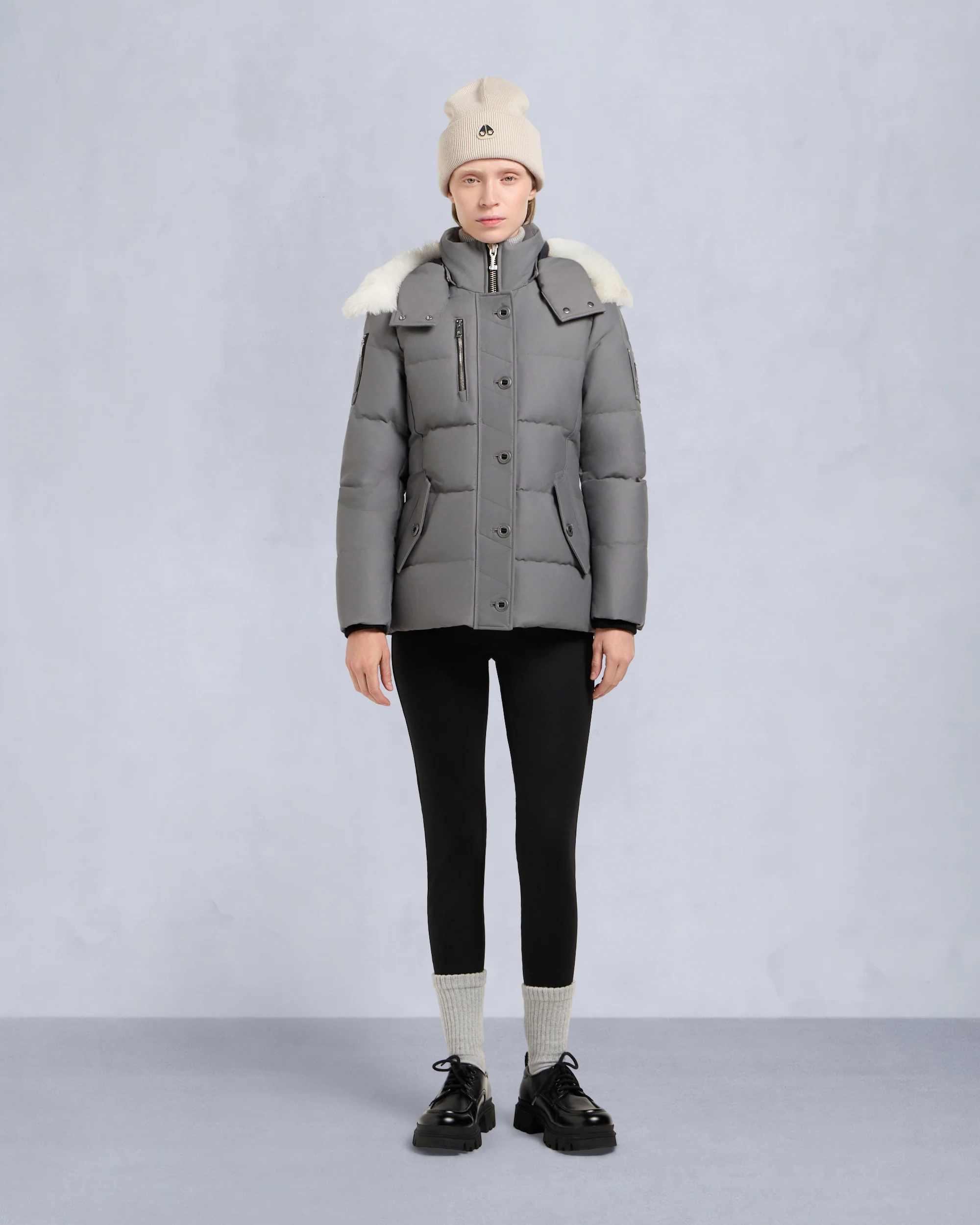 ORIGINAL SHEARLING TRIM 3Q JACKET - Image 7