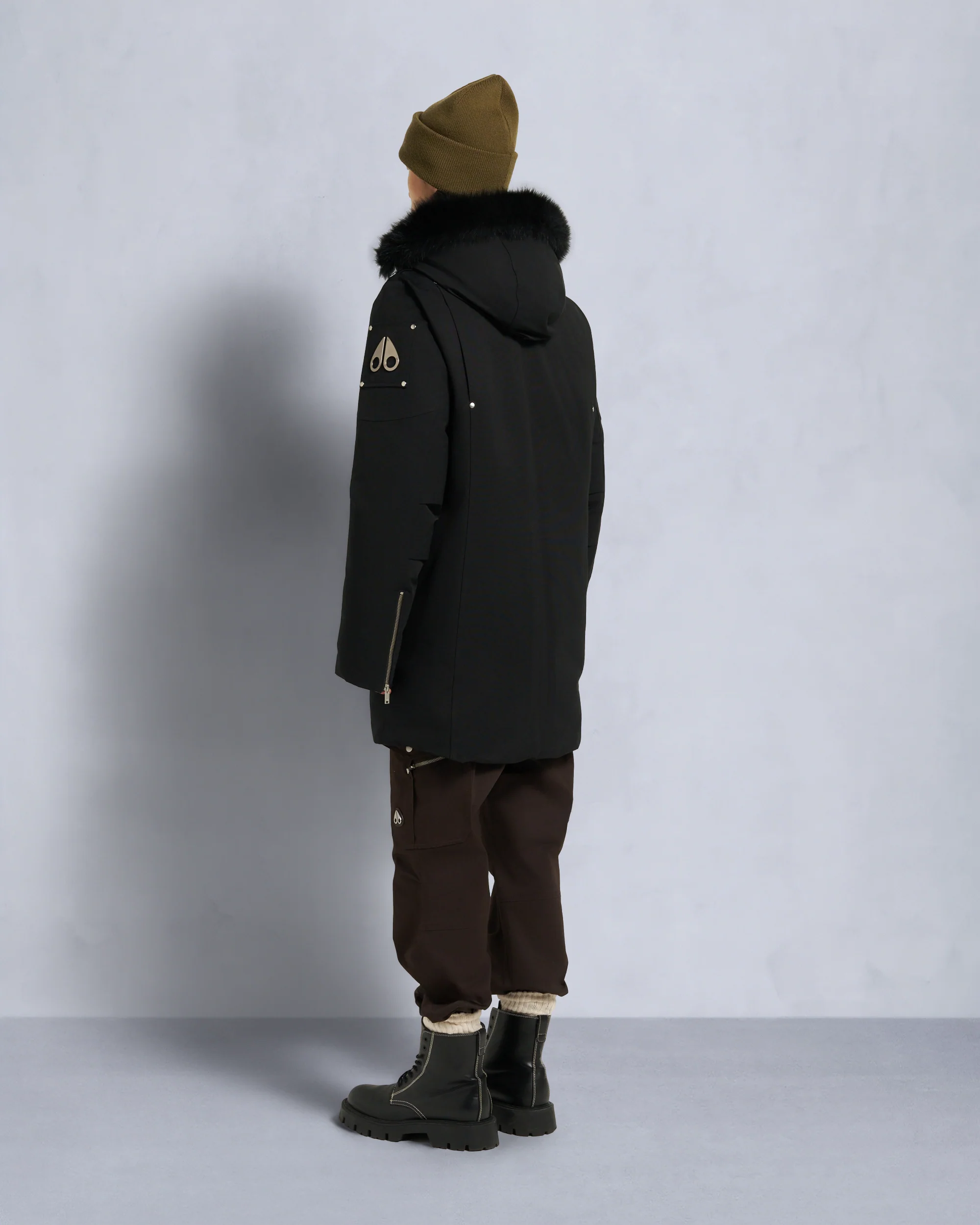 ORIGINAL SHEARLING TRIM STIRLING PARKA-BLACK/BLACK - Image 3