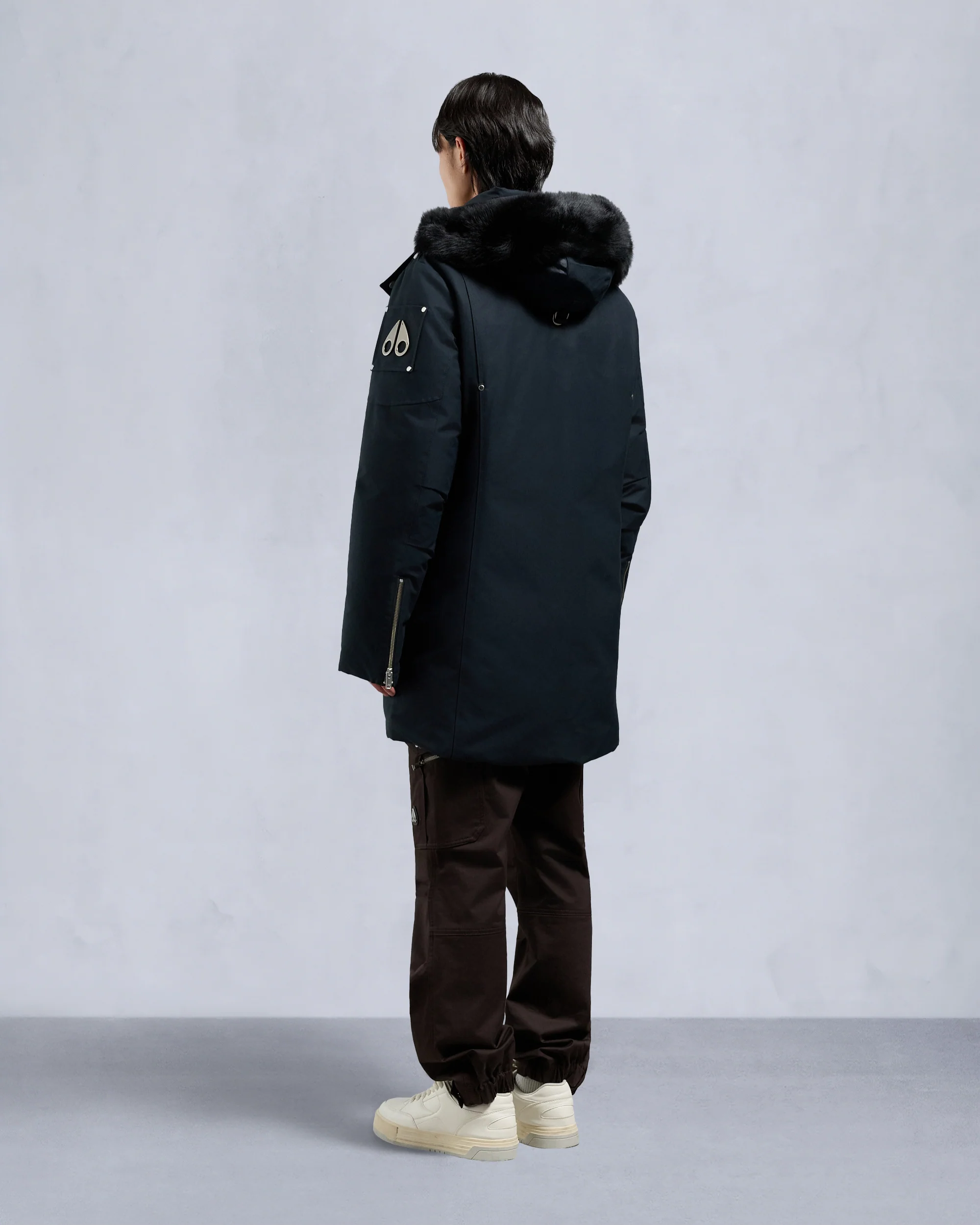 ORIGINAL SHEARLING TRIM STIRLING PARKA-NAVY/BLACK - Image 3