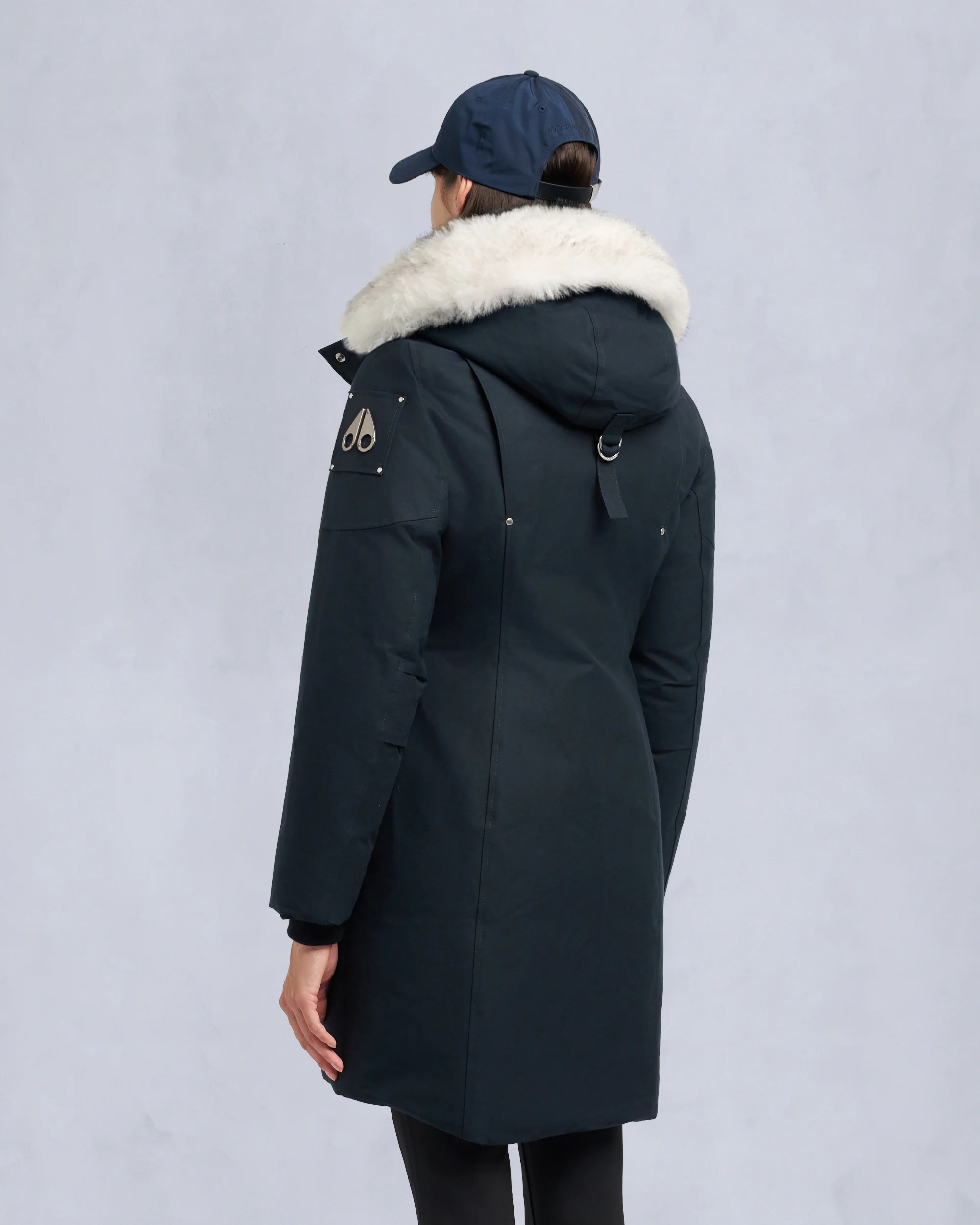 ORIGINAL STIRLING SHEARLING TRIM PARKA-NAVY/NATURAL - Image 3