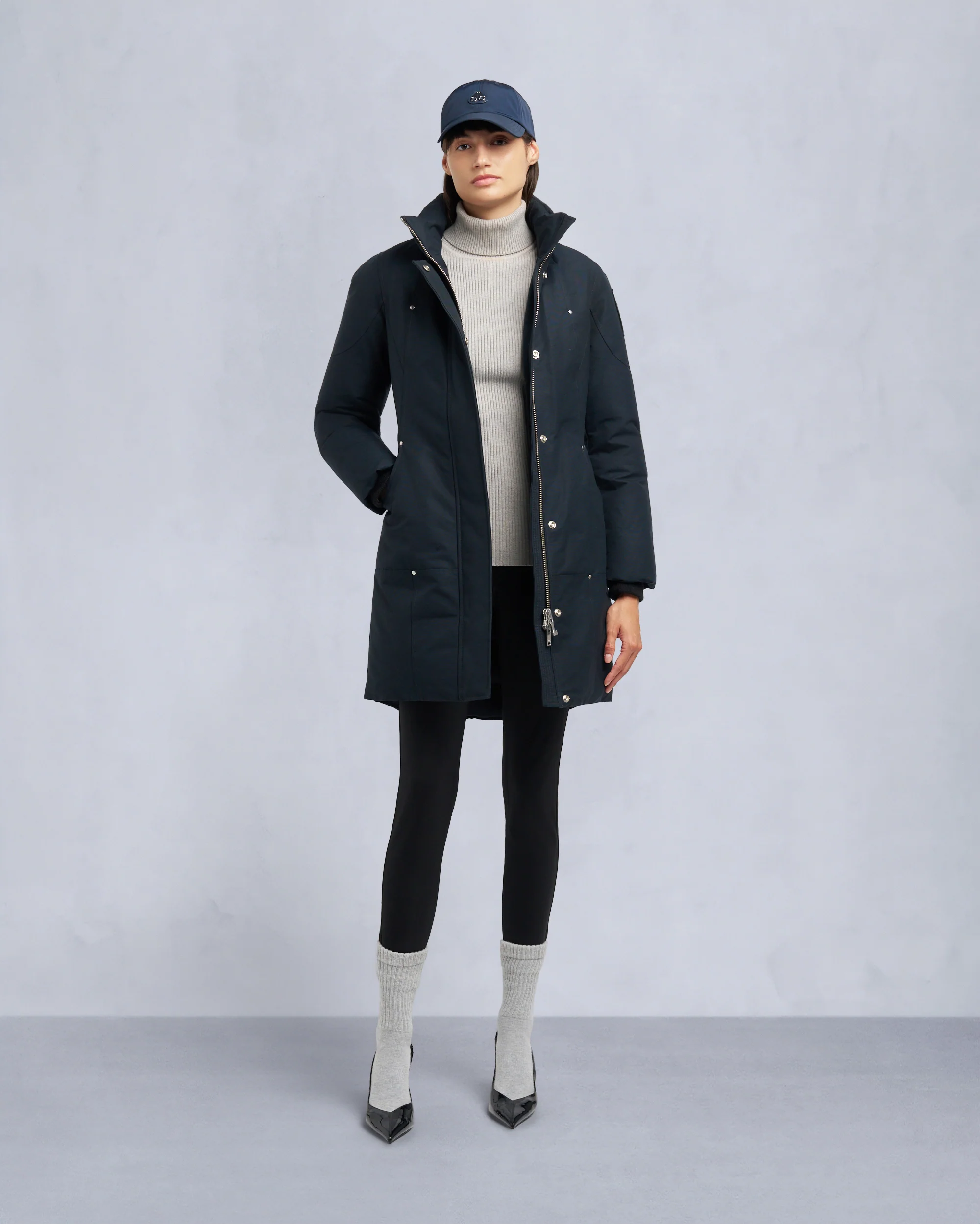 ORIGINAL STIRLING SHEARLING TRIM PARKA-NAVY/NATURAL - Image 7