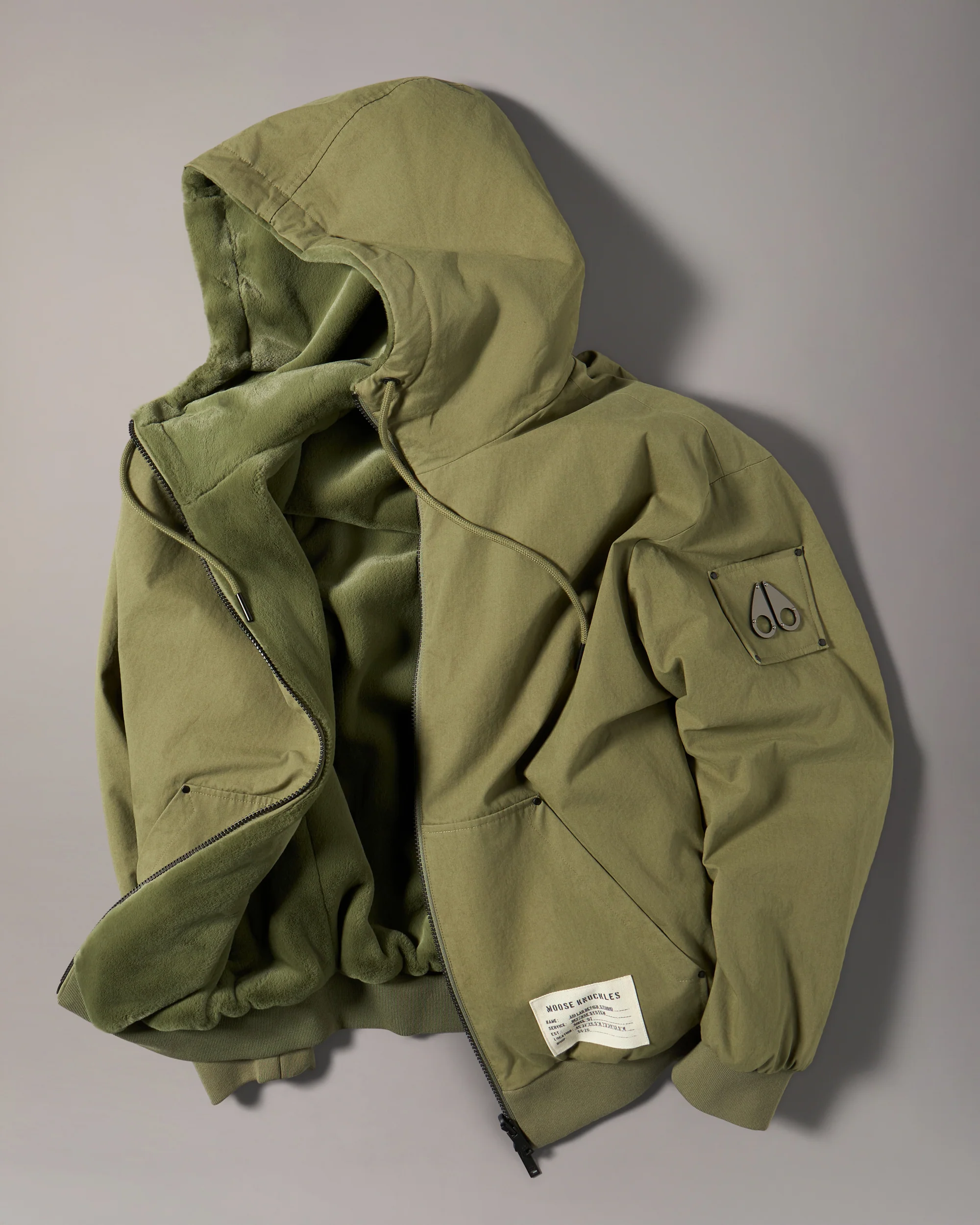 ROLAND BUNNY REVERSIBLE HOODIE-ARTICHOKE - Image 8