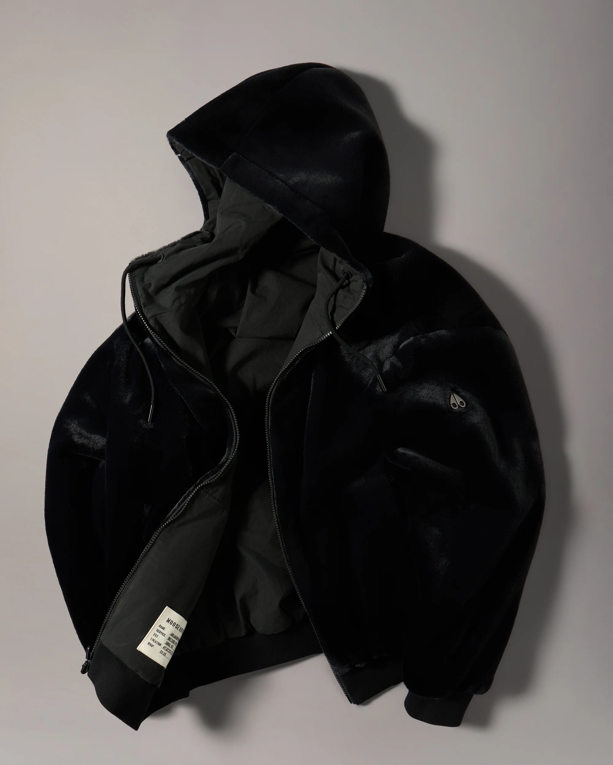 ROLAND BUNNY REVERSIBLE HOODIE-BLACK - Image 7