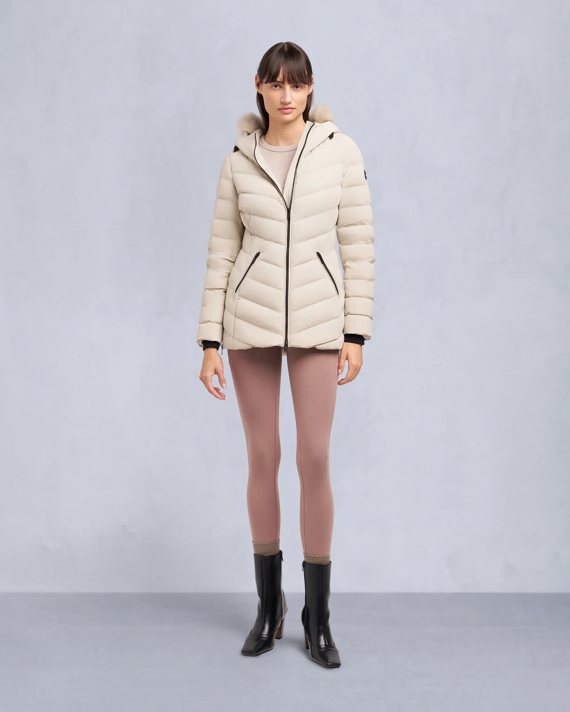 ROSELAWN SHEARLING TRIM JACKET - Image 4