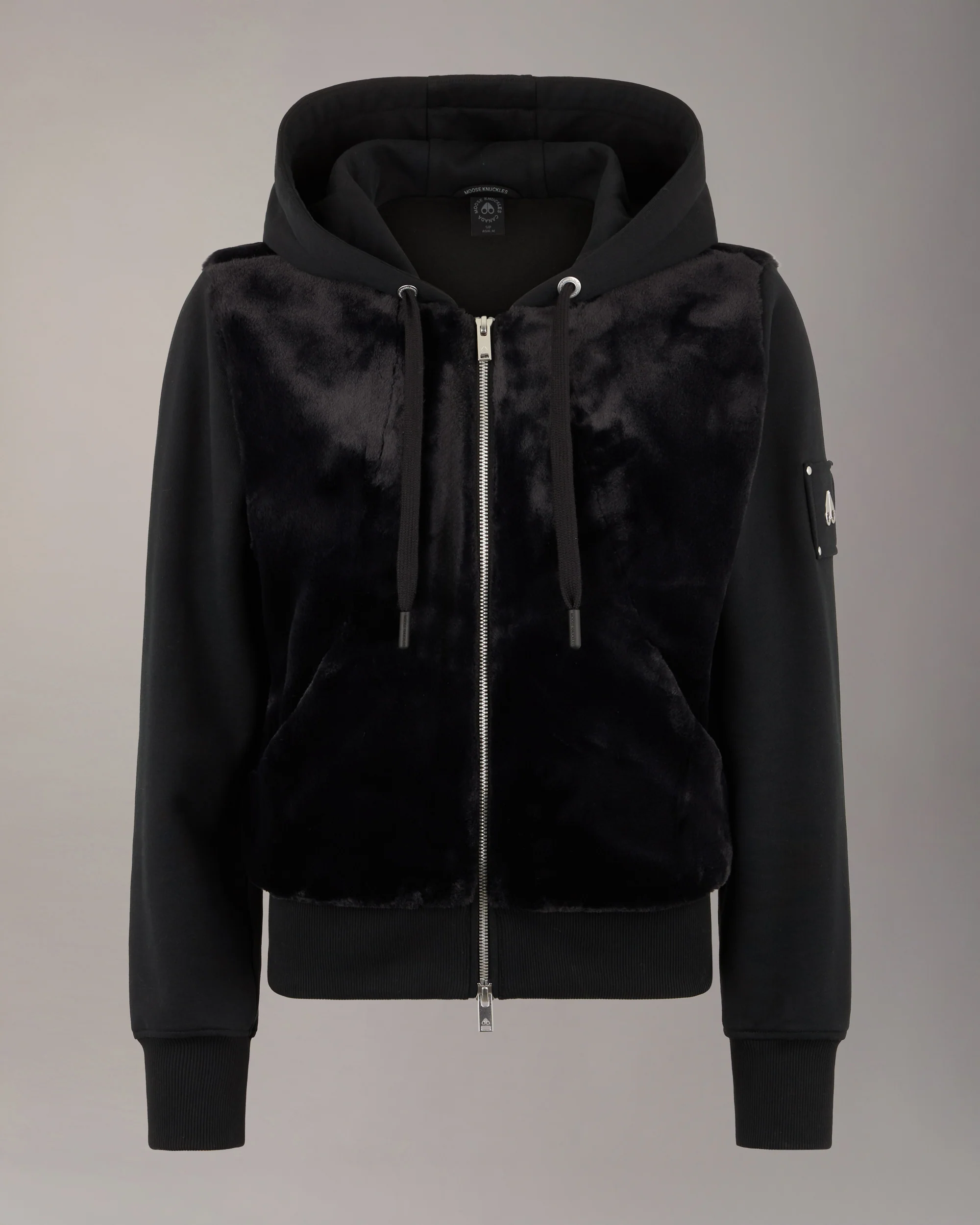 ROSLYN BUNNY HOODIE-BLACK - Image 7