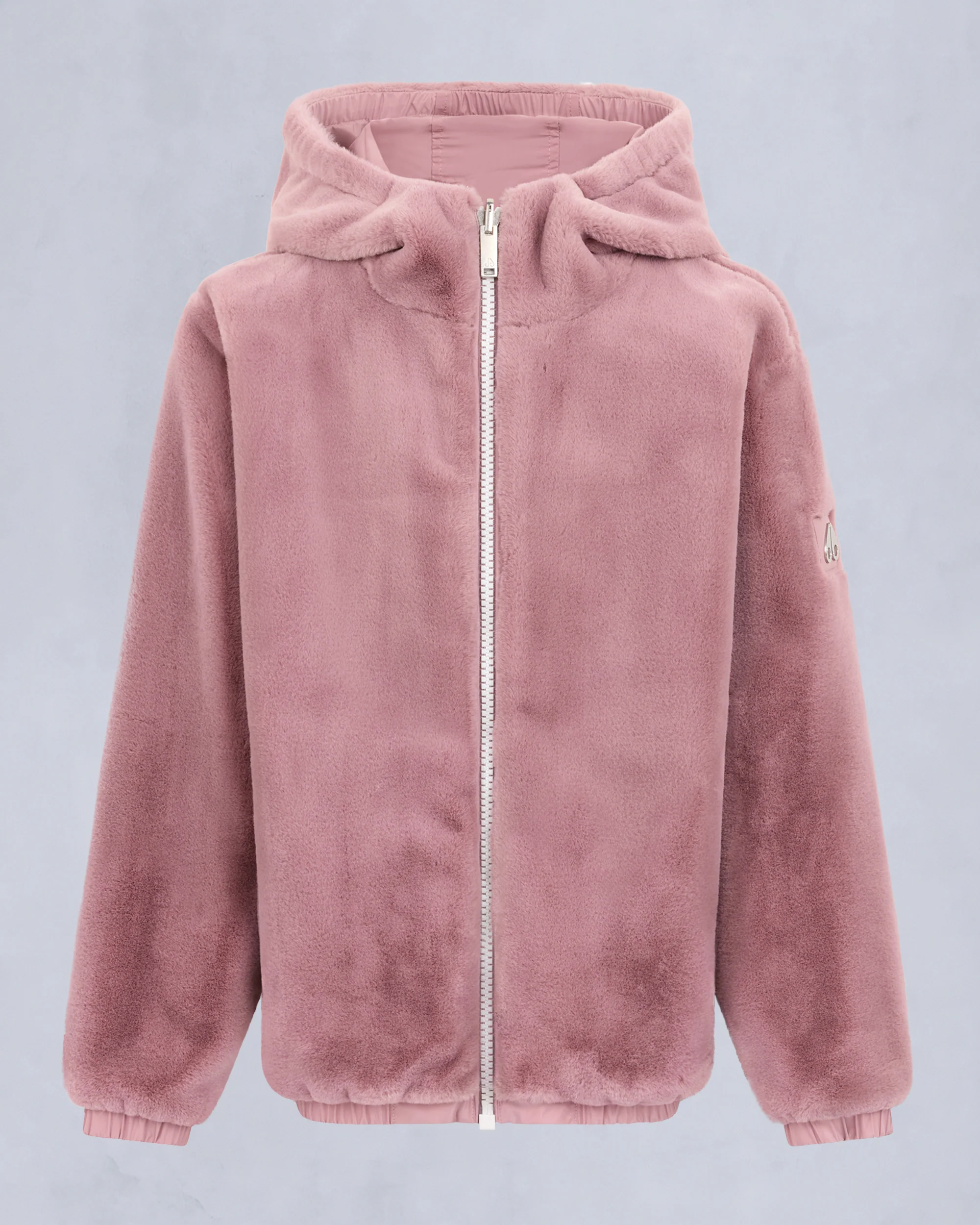 SIMCOE BUNNY REVERSIBLE HOODIE-MAUVE - Image 3