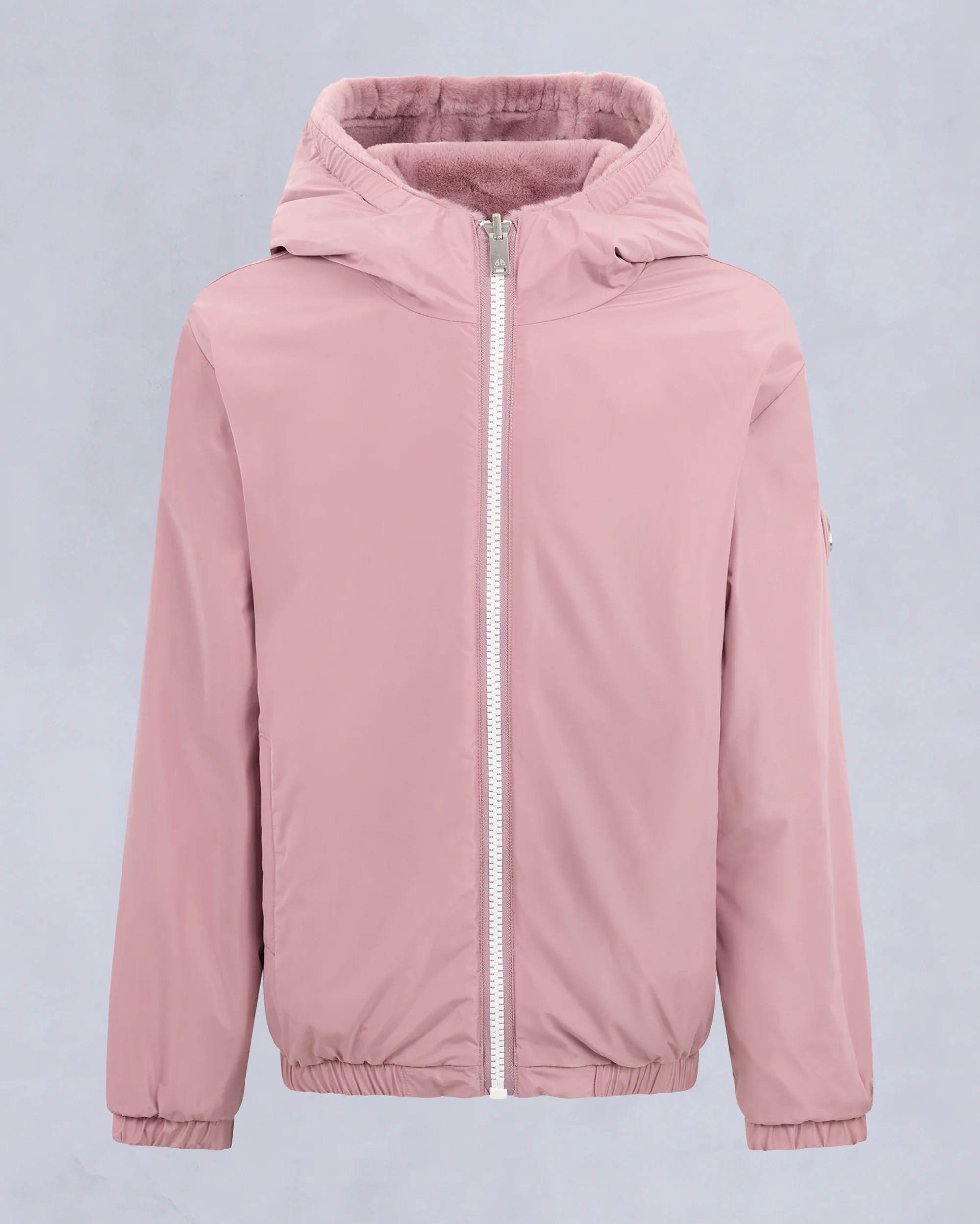 SIMCOE BUNNY REVERSIBLE HOODIE-MAUVE - Image 6