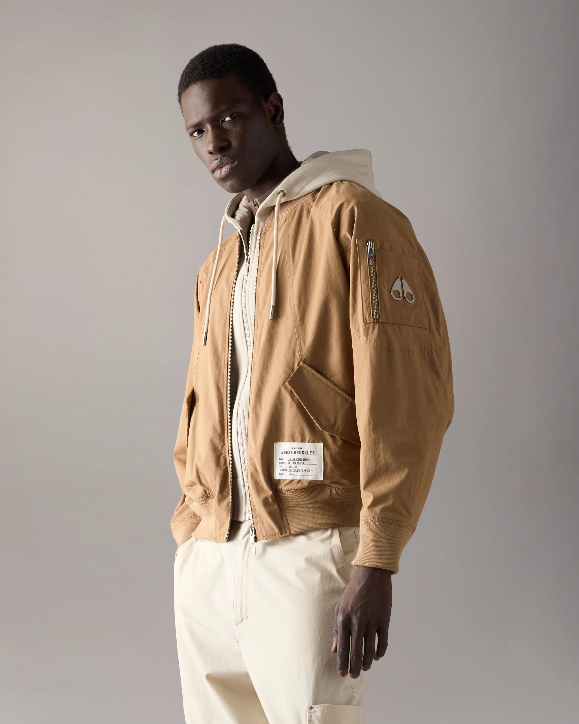 SKYLARK BOMBER JACKET-DRIFTWOOD/ALABASTER - Image 2