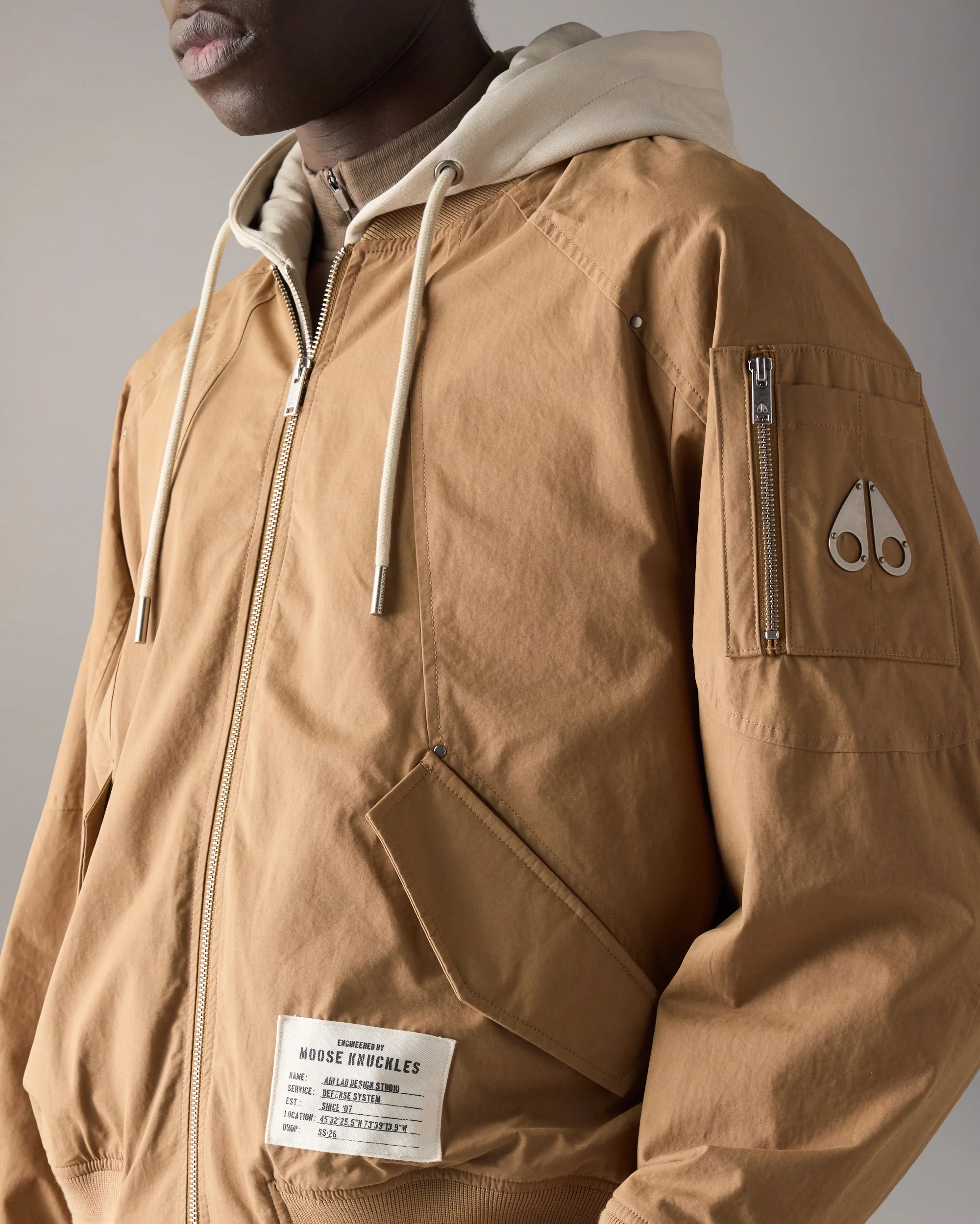 SKYLARK BOMBER JACKET-DRIFTWOOD/ALABASTER - Image 6