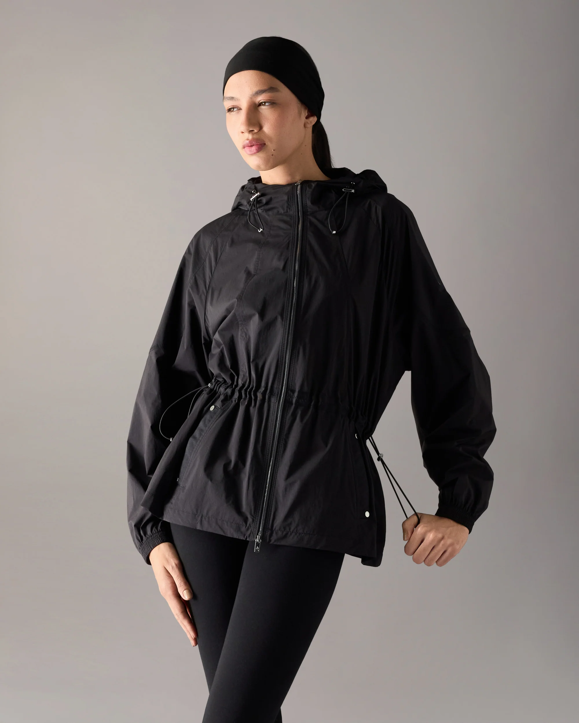 SKYLINE HOODED JACKET-BLACK - Image 2