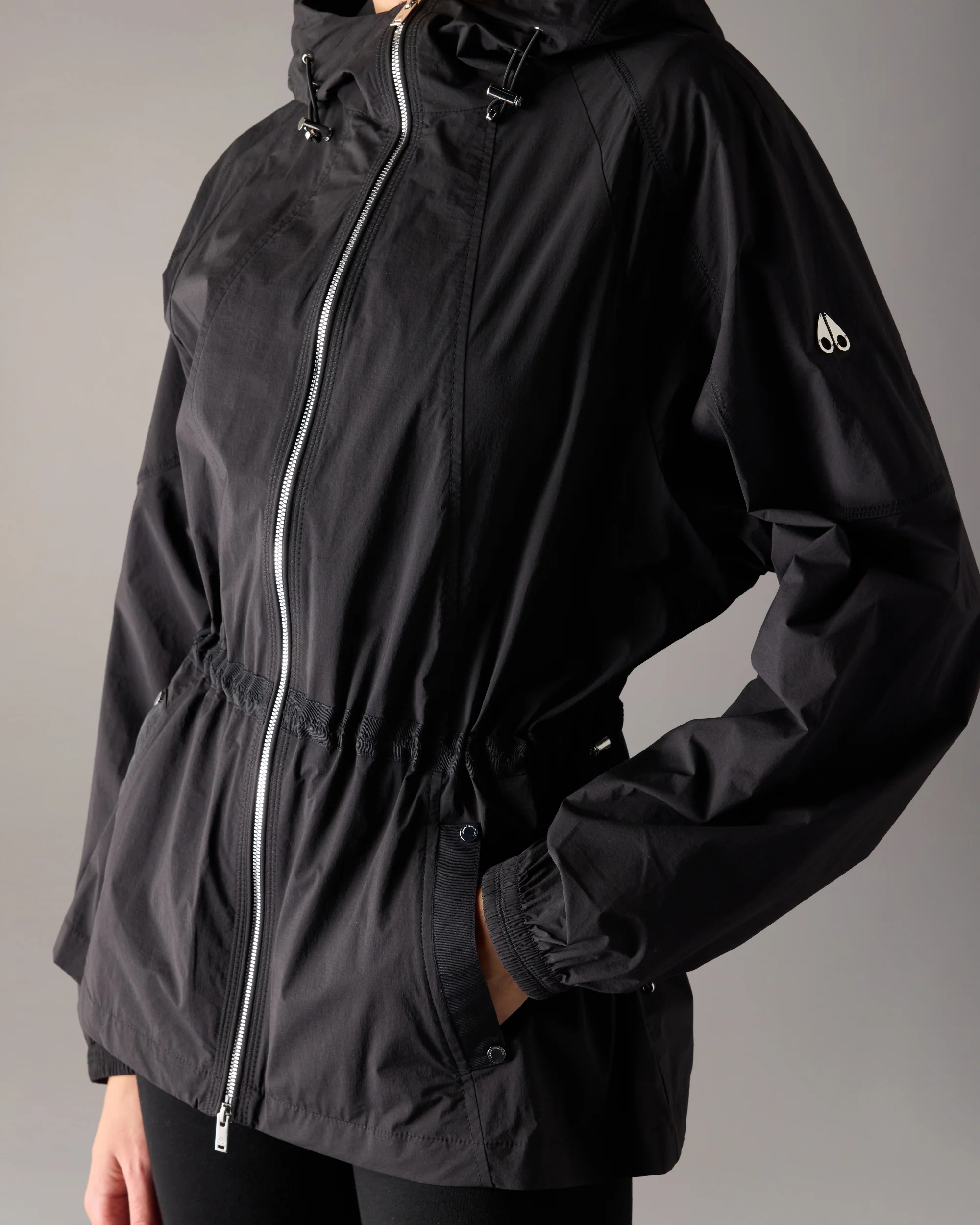 SKYLINE HOODED JACKET-BLACK - Image 6