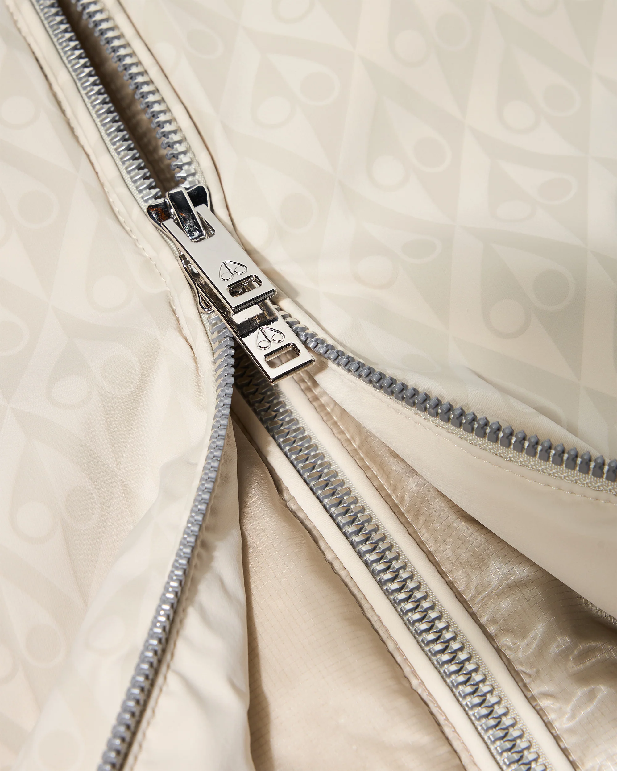 TEGAN DOWN BOMBER JACKET-ALABASTER MONOGRAM/ALABASTER - Image 4