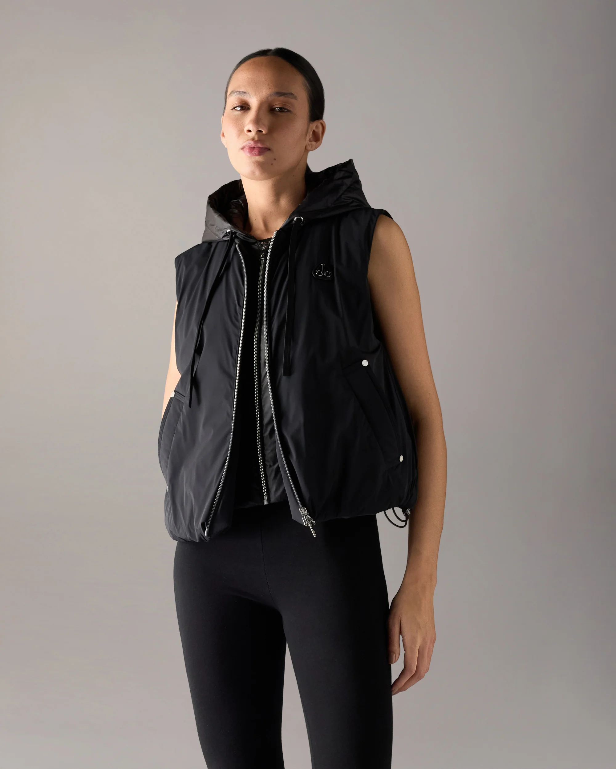 TEGAN DOWN VEST-BLACK - Image 2