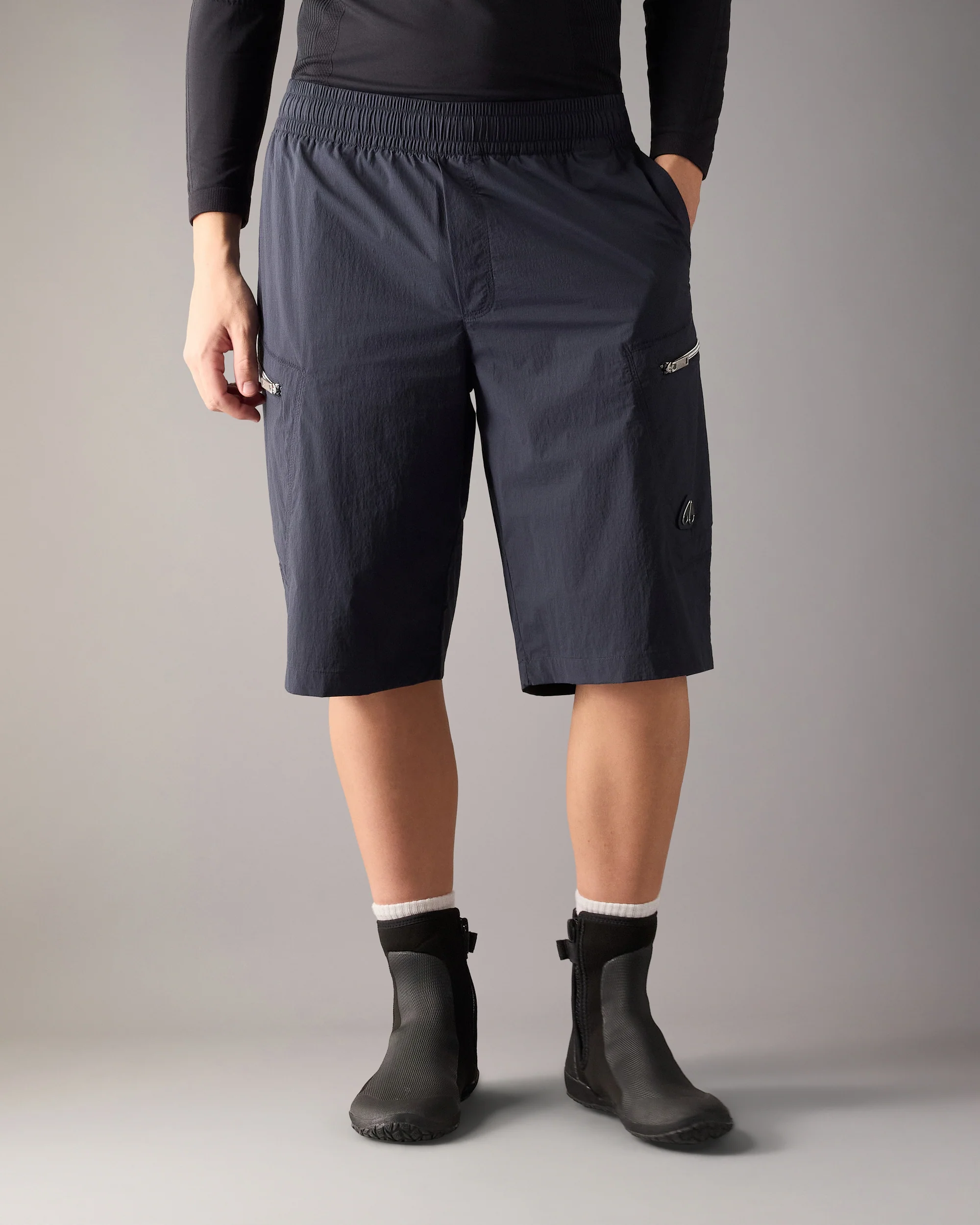 TOP FLIGHT CARGO SHORTS-NAVY - Image 2