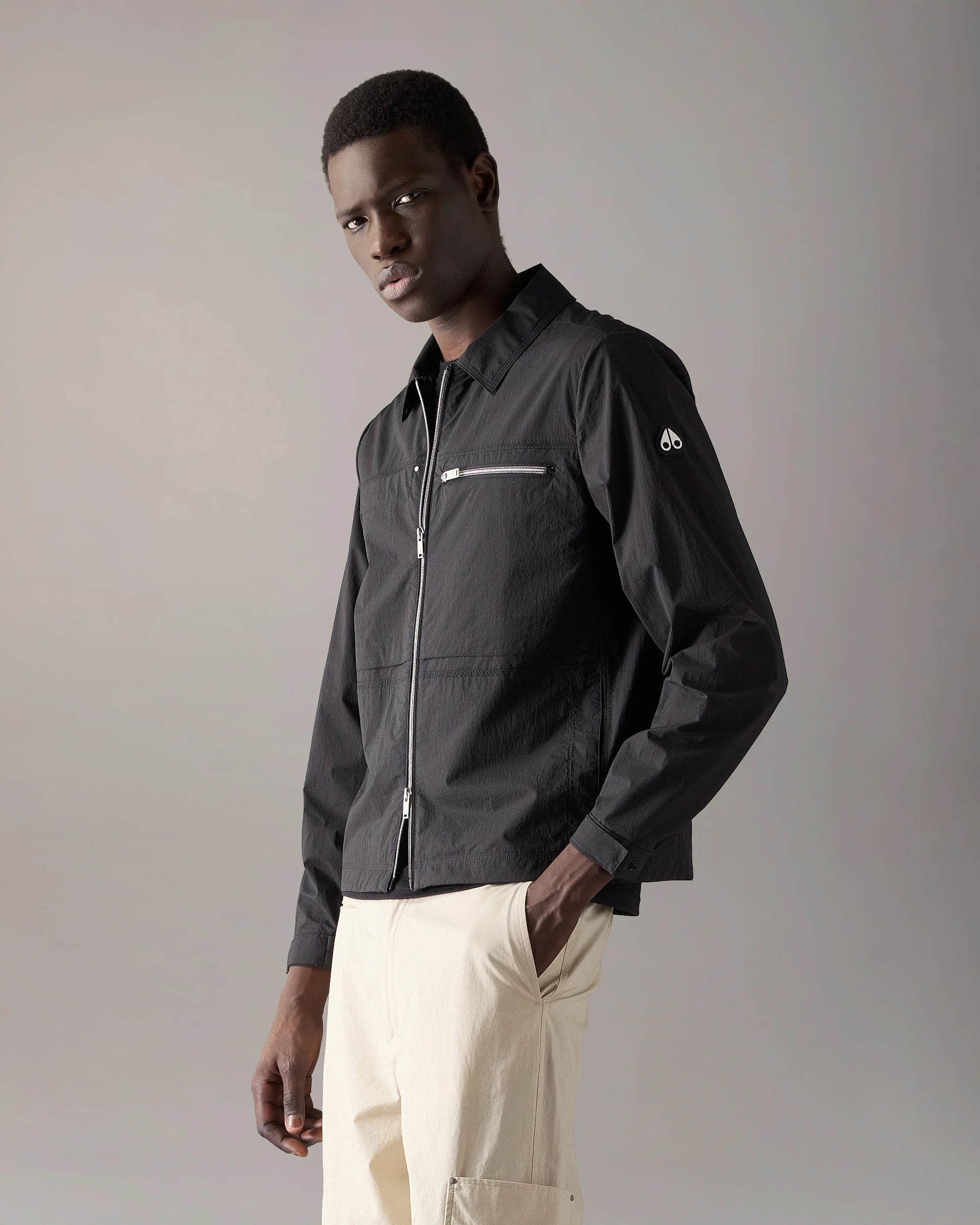 TOP FLIGHT SHIRT JACKET-BLACK - Image 2