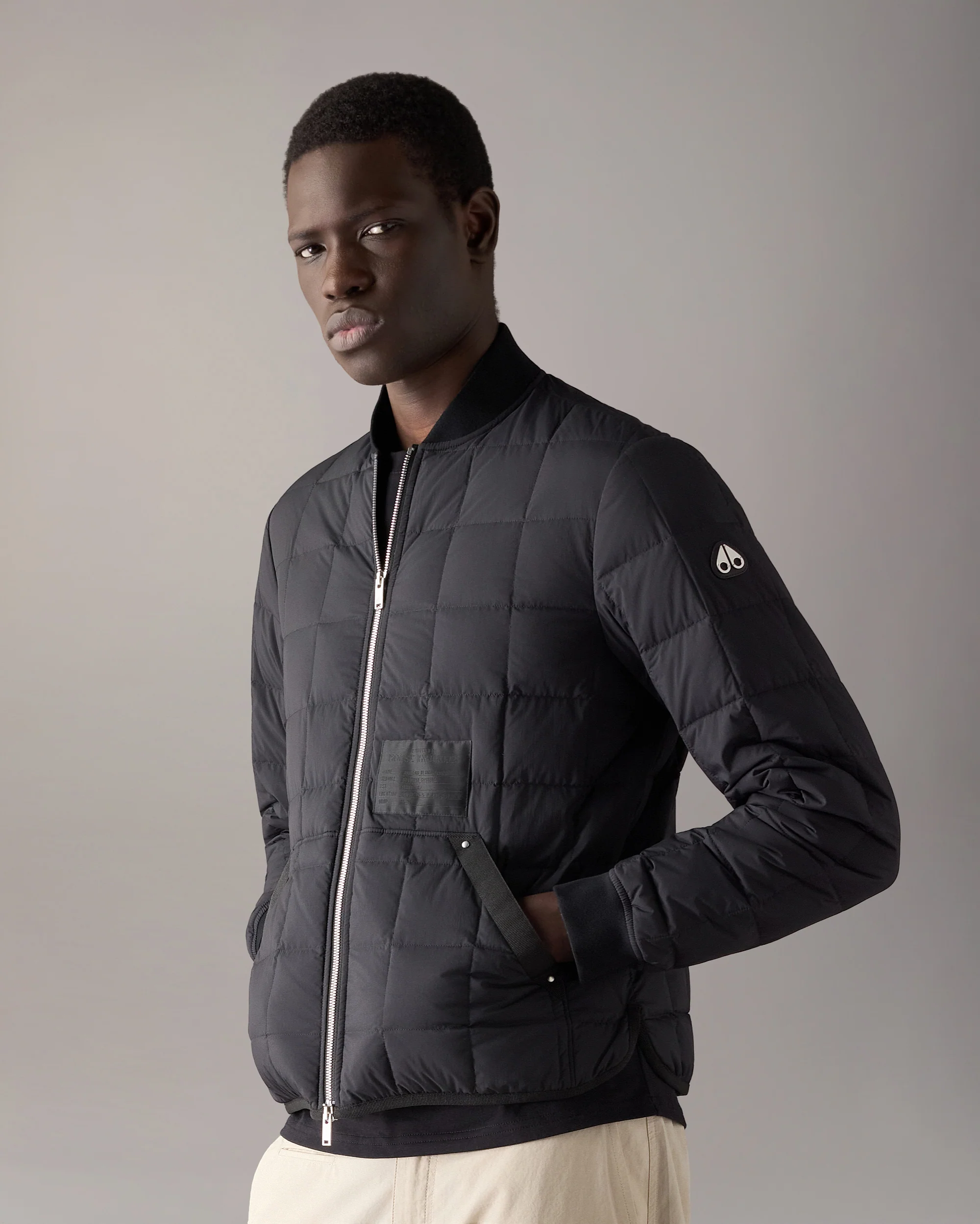 TRANSIT LINER BOMBER JACKET -BLACK - Image 2