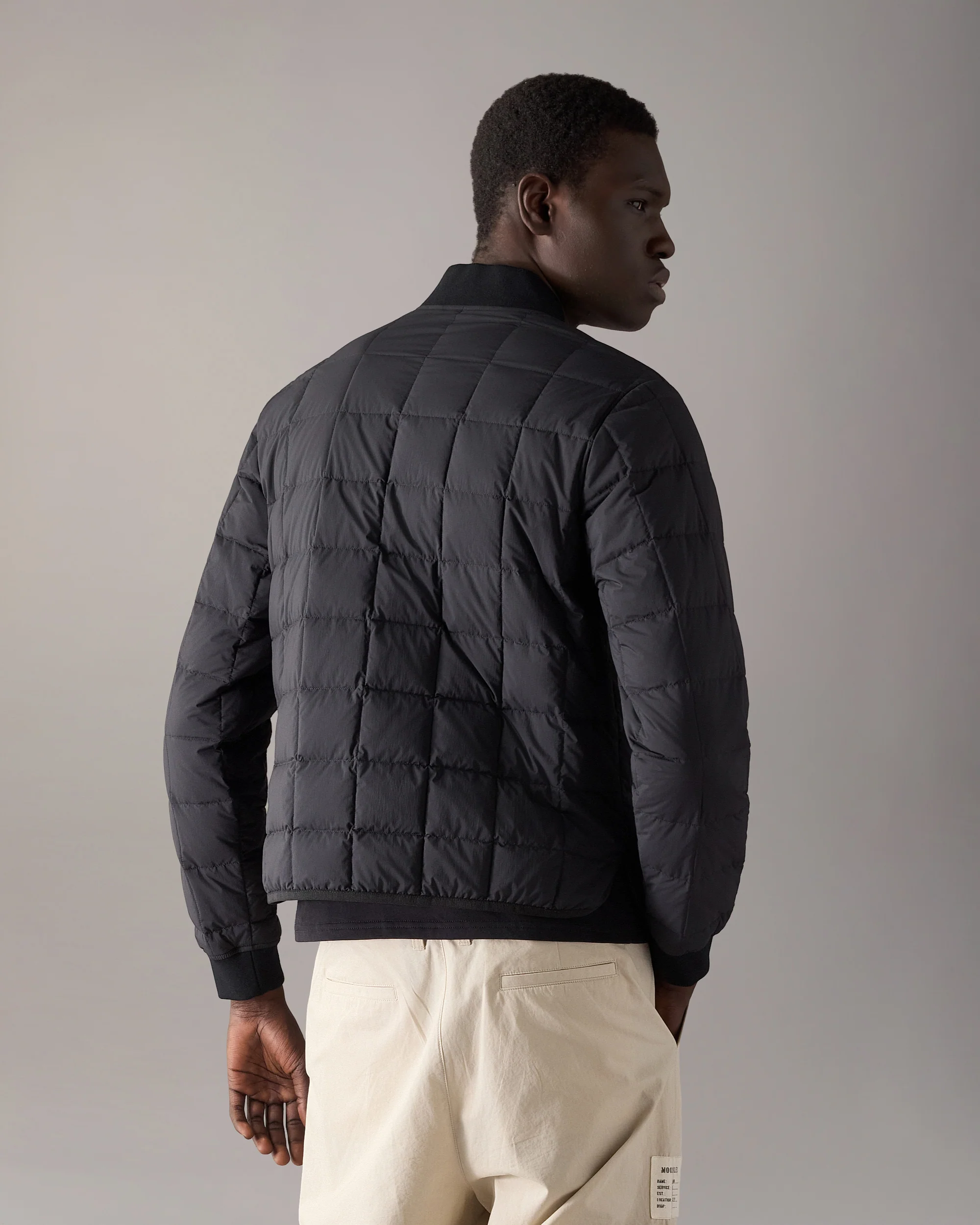 TRANSIT LINER BOMBER JACKET -BLACK - Image 3