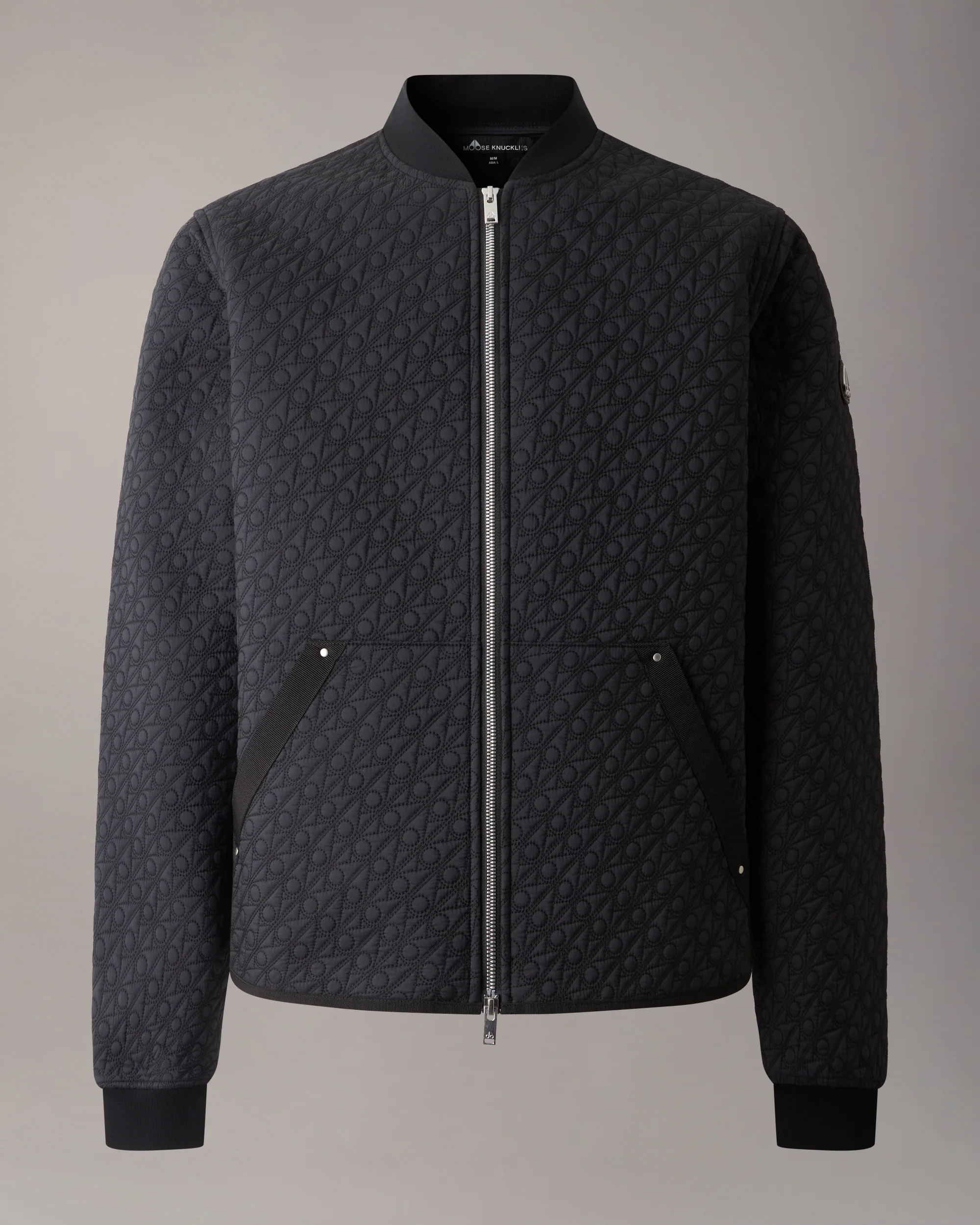 TRANSIT LINER MONOGRAM BOMBER JACKET -BLACK - Image 7
