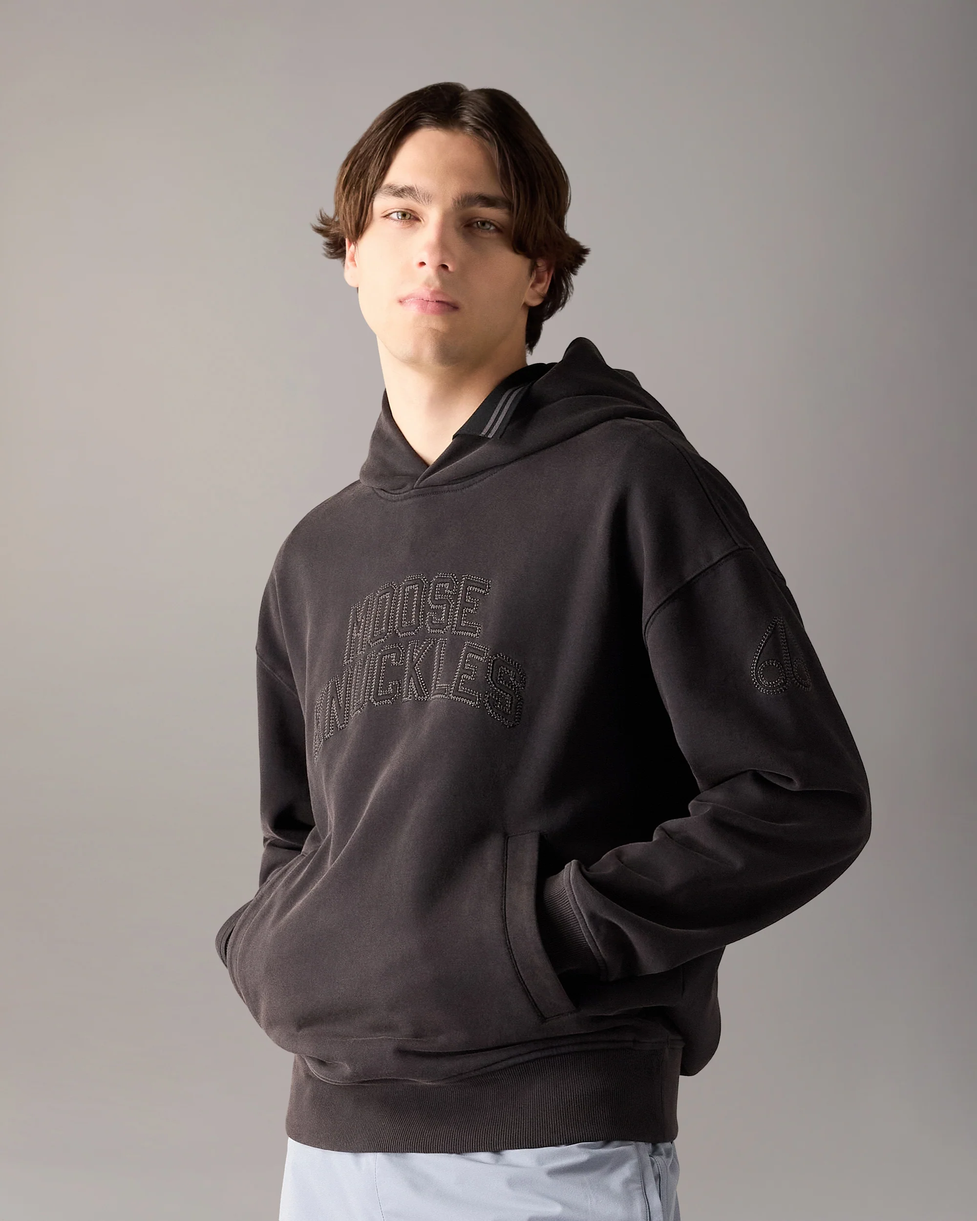 TRUE NORTH HOODIE-BLACK - Image 2