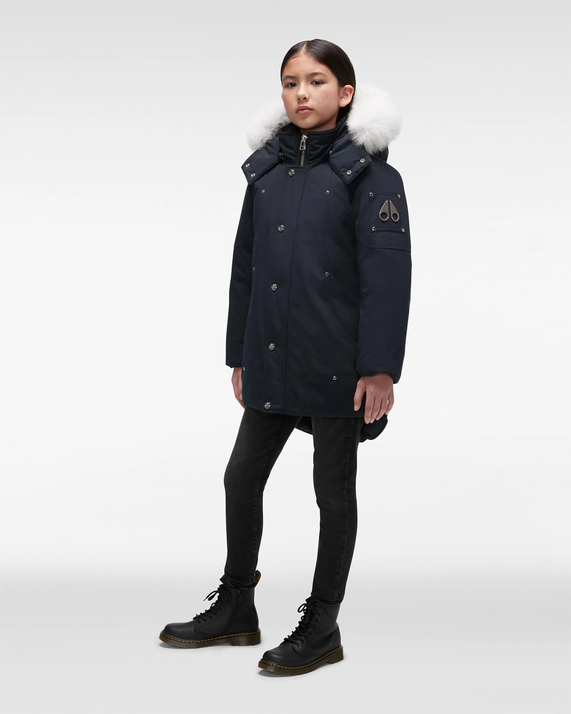 UNISEX ORIGINAL PARKA FUR-NAVY/NATURAL - Image 2