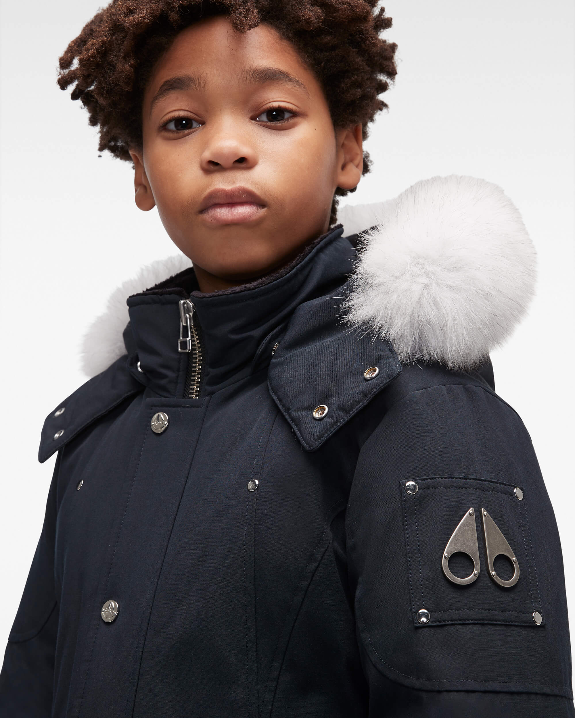 UNISEX ORIGINAL PARKA FUR-NAVY/NATURAL - Image 4
