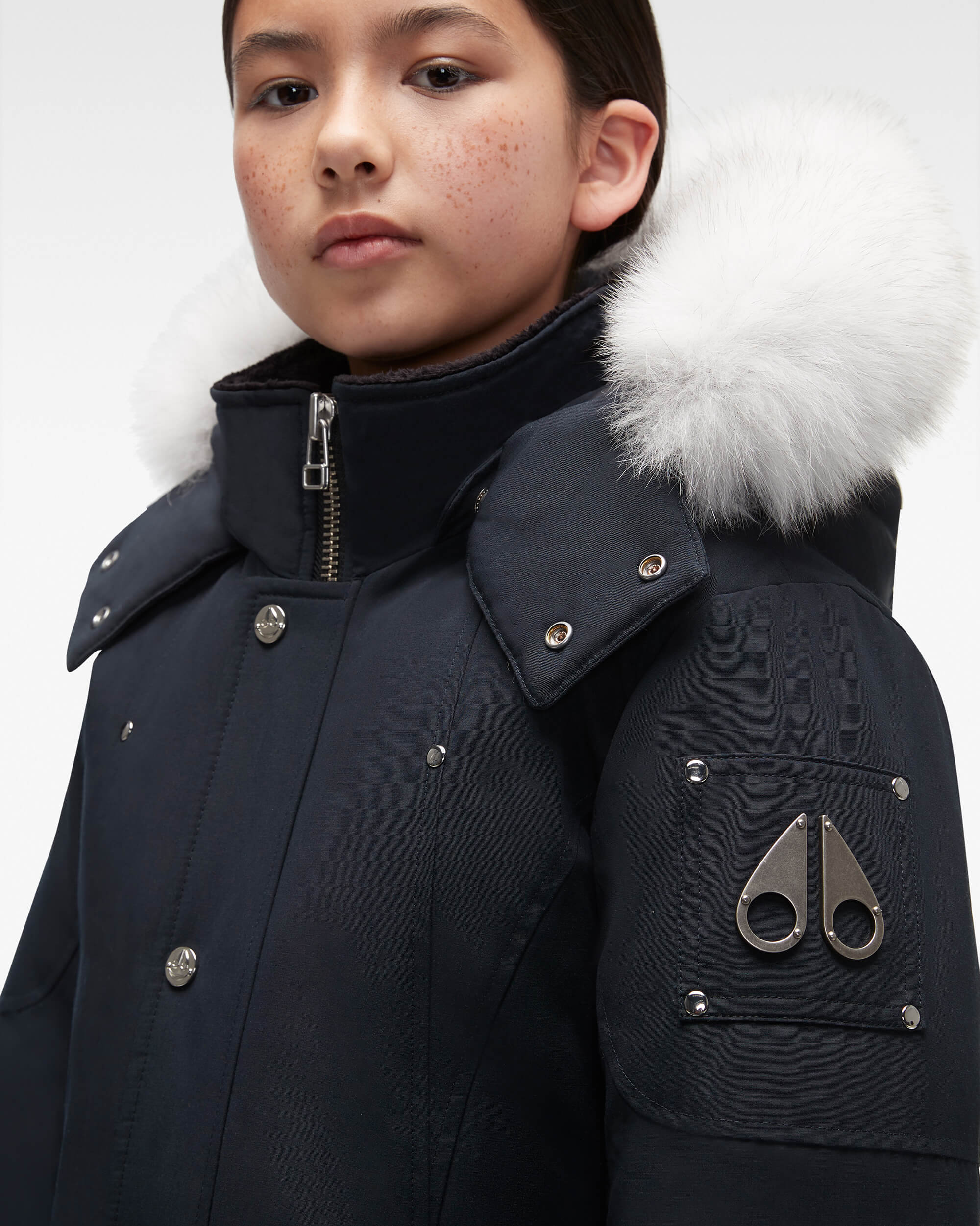 UNISEX ORIGINAL PARKA FUR-NAVY/NATURAL - Image 5